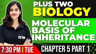 Plus Two Biology  Molecular Basis of Inheritance  Chapter 5 Part 1  Exam Winner [upl. by Munroe]