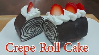 ഇത്രയ്ക്കും സിമ്പിൾ Crepe Roll Cake നിങ്ങൾ ഉണ്ടാക്കിയില്ലേ   Crepe Roll Cake  No Baking [upl. by Aerdnahs]