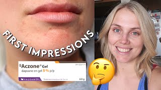 ACZONE DAPSONE GEL 5 FIRST IMPRESSIONS  Topical Antibiotic For Adult Acne [upl. by Eedoj327]