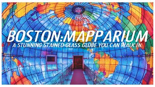 Boston Mapparium A stunning stained glass globe you can yodel in [upl. by Viviene929]