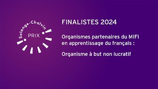 Prix SolangeSolangeChalvin 2024 – Finalistes  Partenaires du MIFI – OBNL [upl. by Glovsky659]