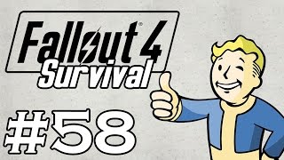 Lets Play Fallout 4  SURVIVAL  NO FAST TRAVEL  Part 58  Federal Ration Stockpile [upl. by Ahens133]