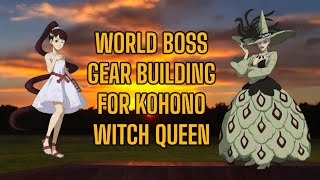 World Boss Gear Building For Kohono amp Witch Queen  Black Clover M [upl. by Hoseia]