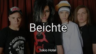 Tokio Hotel  Beichte Lyrics [upl. by Johppa]