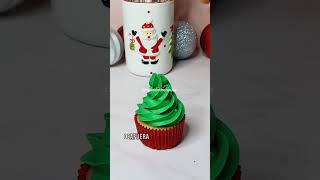 Pinitos navideños de Betún 🎄🦌🎅 buttercream navidad cupcakes [upl. by Ecirtnahs156]