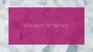 Waylon Jimenez  appearance [upl. by Siol]