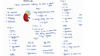 ADDISONS DISEASE NOTES ADRENAL GLAND  ONE PAGE NOTES  ENDOCRINE  MEDICINE  4TH PROFF  MBBS [upl. by Macey213]