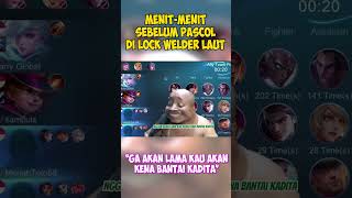 MENIT MENIT SEBELUM PASCOL DI LOCK WELDER LAUT1 [upl. by Ahsatel]