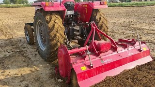 Massey Ferguson 245 Di With 7Fut Rotavator Agristar 48 Blade [upl. by Consuelo]