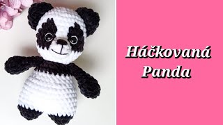 háčkovaná Panda návod háčkování hackovani háčkovanie hackovaninavody crochet szydełko [upl. by Neumeyer975]