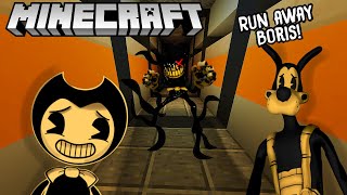 BENDY amp BORIS FIND INK BENDY’S HOME BATIM SCP Minecraft [upl. by Bathulda]