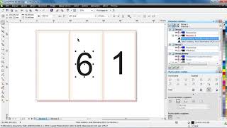 Corel Draw X6  szablon ulotki DL  3Z [upl. by Rheinlander382]