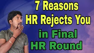 Why HR Rejects a Candidate in Final HR Round [upl. by Airdnaxila]