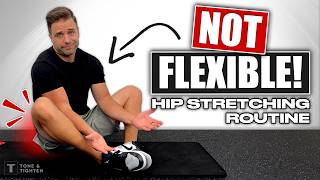 8 Minute Hip Stretching Routine For People Who AREN’T Flexible [upl. by Anneirb]