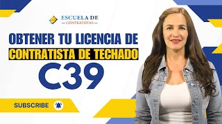 Obtener tu Licencia de Contratista de Techado C39 en California [upl. by Aralc]