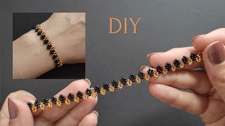 Seed Bead Bracelet Tutorial How to Make Beaded bracelet easy Beaded Jewelry Making [upl. by Nerwal]