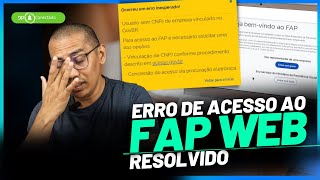 ERRO DE ACESSO AO FAPWEB  RESOLVIDO [upl. by Sidon]