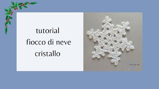 tutorial fiocco di neve cristallo [upl. by Atilemrac]