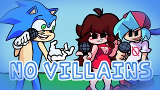 No Villains But Sonic VS BF And GF  Friday Night Funkin  Special 500 Sub [upl. by Anialam99]