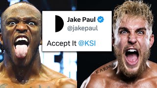 KSI vs JAKE PAUL HEATED Back amp Forth [upl. by Noramac]