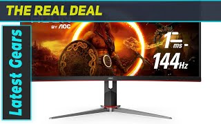 AOC CU34G2X UltraWide Gaming Monitor Review [upl. by Aihppa]