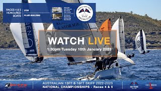 Australian 13ft amp 16ft Skiff 20222023  National Championships  Races 4 amp 5 [upl. by Kohcztiy]