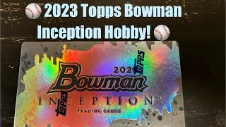 ⚾️2023 Topps Bowman Inception baseball hobby box toppsbaseball [upl. by Harutek]