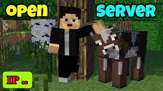 If You Want To Join Open Server Minecraft  Defeating Ender Dragon [upl. by Adnohsat]