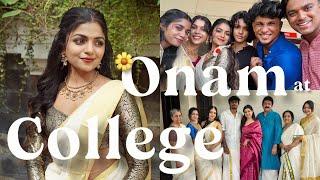 College Onam vlog🪷🌼  Hansika Krishna [upl. by Hendrika]