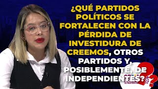 Partidos POLÍTICOS Que Se Fortalecen Con La Perdida De INVESTIDURA De Creemos [upl. by Laekcim385]