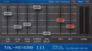 Free VST Effect  TAL Reverb III [upl. by Howie263]