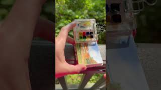 Mini plein air watercolor painting [upl. by Adnat326]