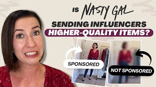 Nasty Gal Review  Nasty Gal Haul  Not Sponsored vs Sponsored items [upl. by Ahsiekyt]