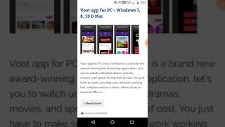 Voot app for PC – Windows 7 8 10 amp Mac [upl. by Anotal]