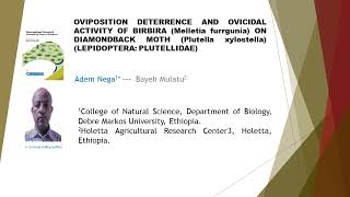 Oviposition Deterrence and Ovicidal Activity of Birbira Melletia furrgunia IRJIS 2021 61 8 14 [upl. by Malet]