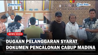 Bawaslu Sumut Terima Laporan Dugaan Pelanggaran Syarat Dokumen Cabup Madina [upl. by Aniratak]