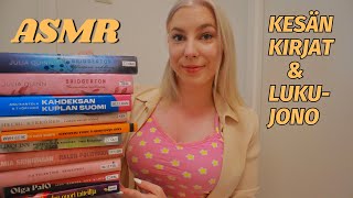 ASMR SUOMI – Kirjastokirjojen esittely 📚 Mitä luen [upl. by Ursal]