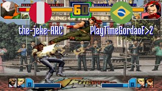 FT10 kof2001 thejekeARC PE vs PlayTimeGordaoF 2 BR King of Fighters 2001 Fightcade Aug 23 [upl. by Pallaton135]