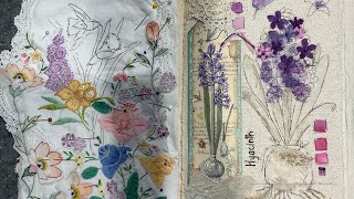 Part 11 Vol 6 Field Notes  Tribute to Edith Holden amp By the Sea journal’s roxysjournalofstitchery [upl. by Brosy500]