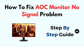 How To Fix AOC Monitor No Signal Problem [upl. by Tsai527]