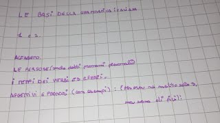 GRAMMATICA ITALIANA Aggettivi e i pronomi Numerali indefiniti interrogativi esclamativi [upl. by Meela]