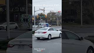 Halton Regional EMS Responding in Milton Ontario [upl. by Soinotna]