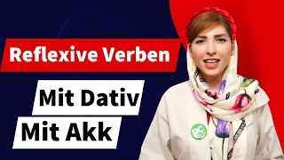 افعال انعکاسی در زبان آلمانیReflexive Verben mit Dativ und AkkusativDeutschB1 B2 [upl. by Modie153]