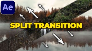 Split Slice Transition Tutorial in After Effects  Split Screen Transition [upl. by Lynnelle]