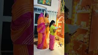 navratri day4puja minivlog shortvideo morning [upl. by Adihsar]