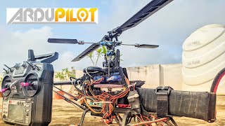 Old flybar heli doing Ardupilot [upl. by Ahsinot]