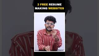 3 Free Resume making Websites📑Get Resume Templates for Freshers Resume Kaise Banaye shorts lmt [upl. by Erdied]