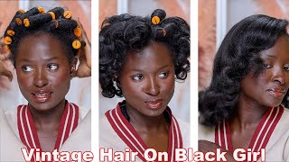 Chit Chat Vintage Hair CombOut With Me [upl. by Auohp]