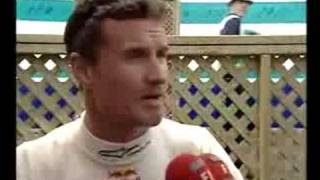 Funny David Coulthard Interview [upl. by Illek]