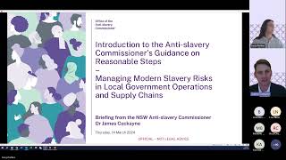 Webinar NSW Office of the Antislavery Commissioner [upl. by Doomham740]